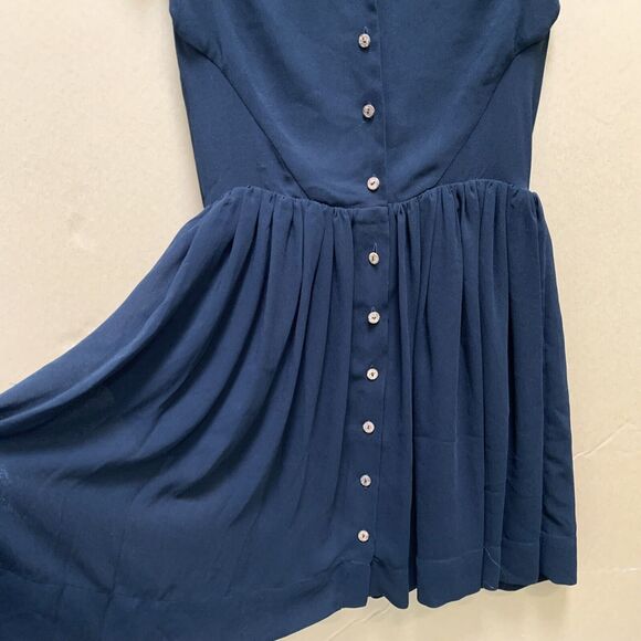 MORGAN CARPER  Semi Sheer Black SAPIN Mini Dress w/Pockets! Sz SML - Picture 13 of 16